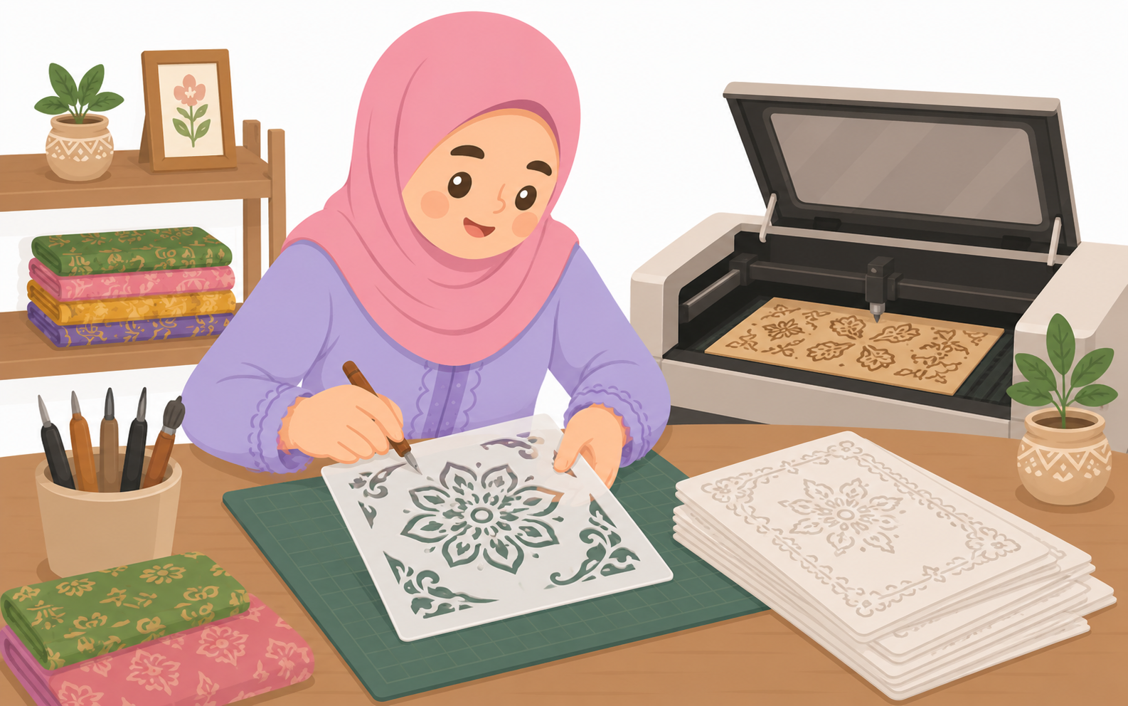Penyediaan acuan Batik Tanah Liat